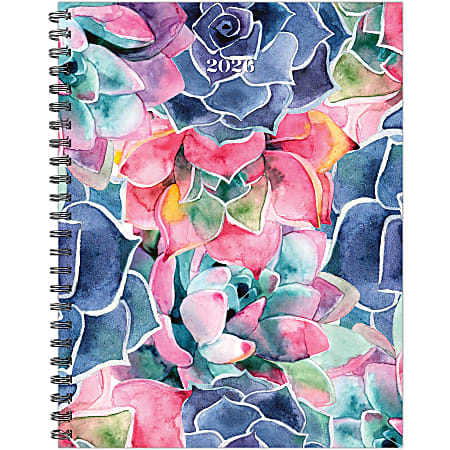 2026 Willow Creek Press Weekly/Monthly Softcover Planner, 8-1/2" x 11", So Very Succulent, January To December, 57377