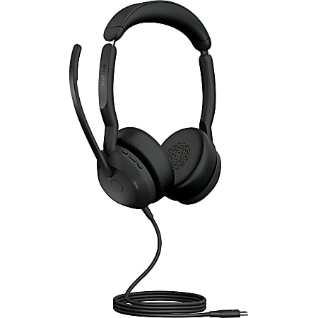 Jabra Evolve2 50 Headset - Stereo - USB Type C - Wired/Wireless - Bluetooth - 98.4 ft - 20 Hz - 20 kHz - 25089989899