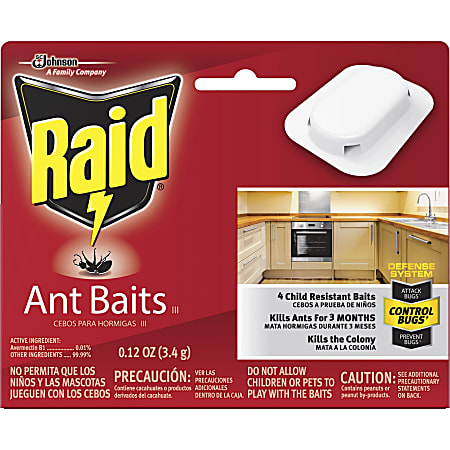 Raid Ant Baits - Ants - Clear - 12 / Carton