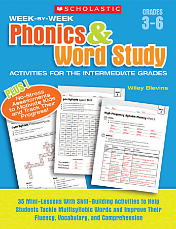 Scholastic Week-by-Week Phonics & Word Study Activities For the Intermediate Grades