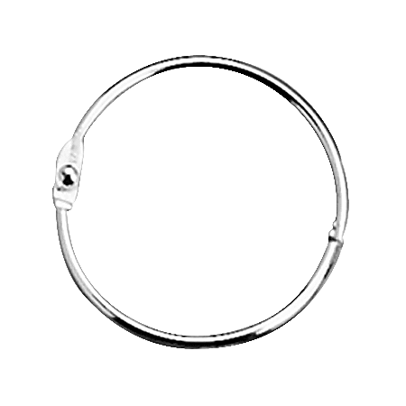 ACCO® Loose-Leaf Rings, 3/4" Diameter, Silver, Box Of 100