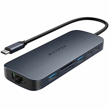 Targus HyperDrive USB Hub, 59”H x 5”W x 1-15/16”D, Black, HD4005GL