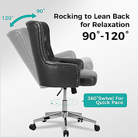 Alpha real leather swivel discount recliner