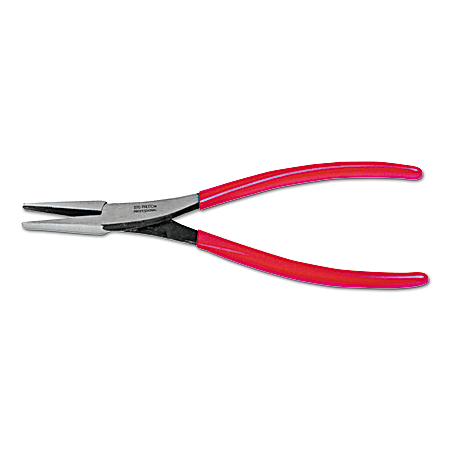 Duckbill Pliers, Flat Nose, Forged Alloy Steel, 7 25/32 in