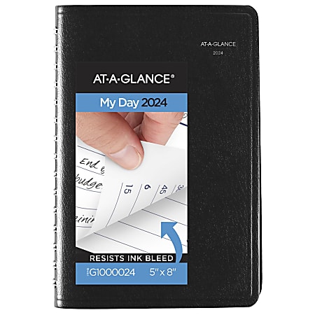 2024 AT-A-GLANCE® DayMinder Daily Appointment Book Planner,