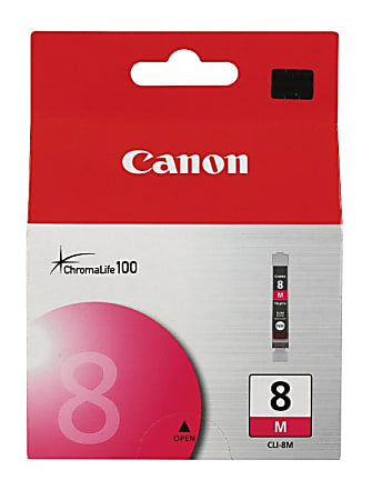 Canon® CLI-8M ChromaLife 100 Magenta Ink Tank, 0622B002AA