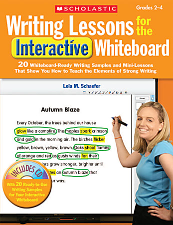 Scholastic Writing Lessons For The Interactive Whiteboard For Grades 2-4