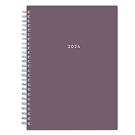 2024 Blue Sky™ Modesto Weekly/Monthly Planning Calendar With Notes, 5-7/8" x 8-5/8", Solid Purple, January to December 2024, 144839