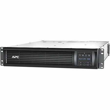 APC by Schneider Electric Smart-UPS 3000VA LCD RM 2U 120V with Network Card - 2U Tower - 3 Hour Recharge - SMT3000RM2UNC