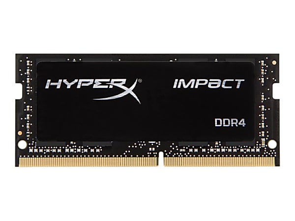 Hyperx Impact Ddr4 Module 8 Gb So Dimm 260 Pin 2666 Mhz Pc4 Cl15 1 2 V Unbuffered Non Ecc Black Office Depot