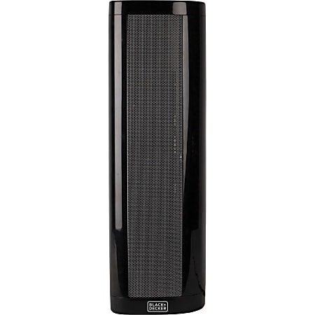 Black+Decker BHVHC15 1500-Watt Ceramic Heater, 21-3/4”H x 6-5/16”W x 6-13/16”D, Black