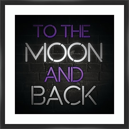 PTM Images Framed Art, To The Moon, 26"H x 26"W