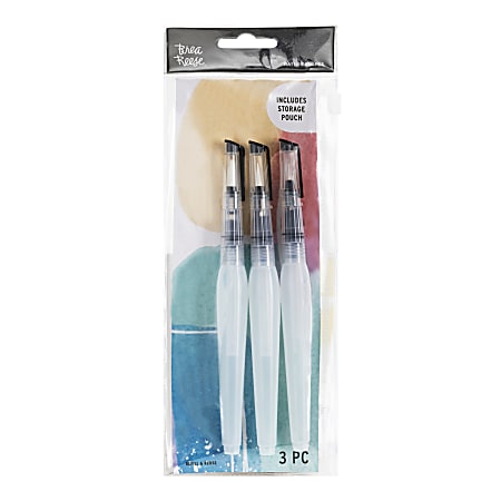 Brea Reese 3-Piece Water Brushes Set, Clear