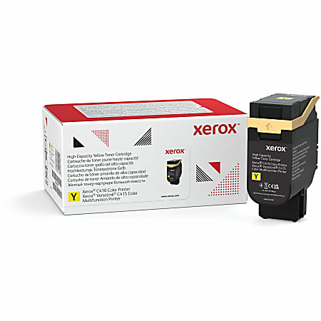 Xerox Genuine Xerox® C410 Color Printer, VersaLink® C415 Color Multifunction Printer Yellow High capacity Toner Cartridge (7000 Pages) - 006R04688