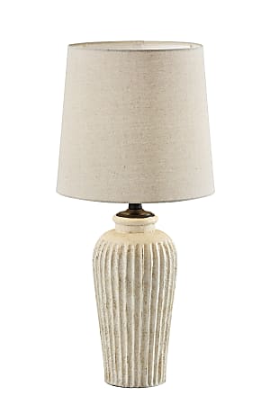 Adesso Simplee Callista Table Lamp, 26”H, White