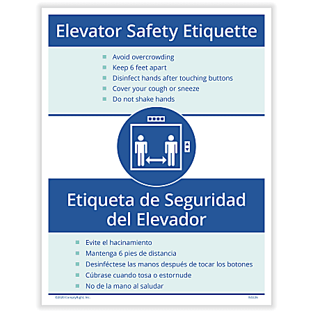 ComplyRight™ Coronavirus And Health Safety Posting Notices, Bilingual, 8-1/2" x 11", Pack Of 3 Notices
