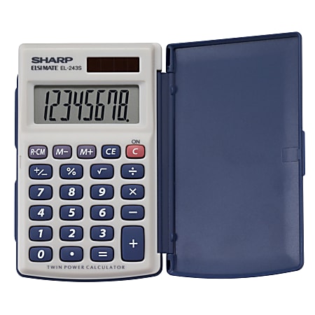 Sharp Calculators EL-243SB 8-Digit Pocket Calculator