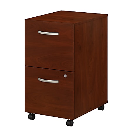 Bush Business Furniture Studio C 20-1/6"D Vertical 2-Drawer Mobile File Cabinet, Hansen Cherry, Standard Delivery