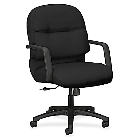 HON® Pillow Soft Executive Mid-Back Chair, Black