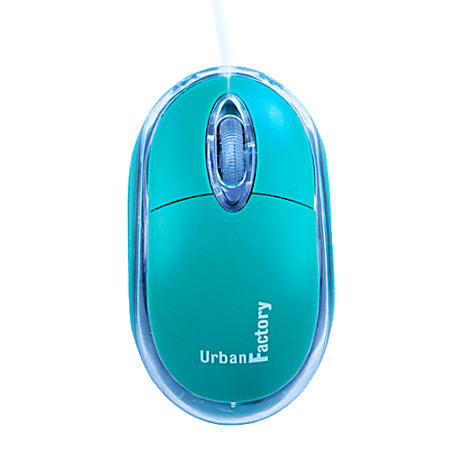 Urban Factory USB 2.0 Optical Krystal Mouse, Green