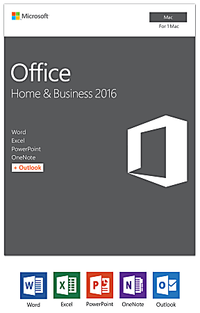 Office Home And Business 2016 For Mac®, Product Key
