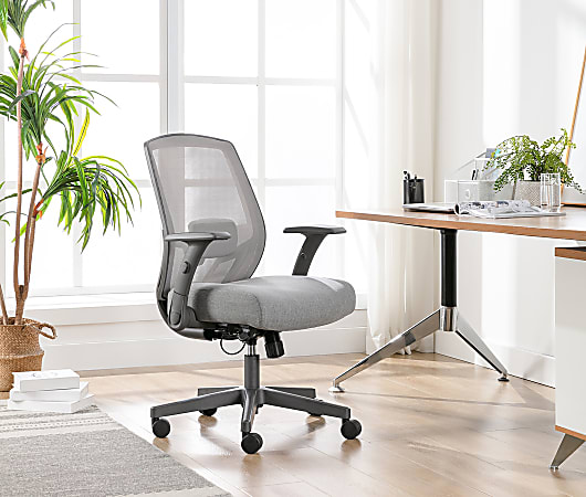 Serta SitTrue Ridgefield Ergonomic MeshVegan Leather High