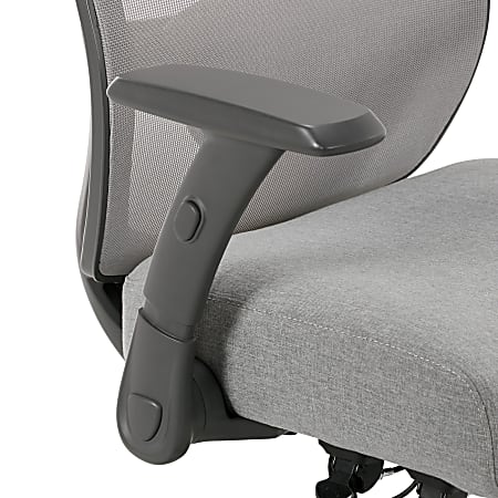 Serta SitTrue Ridgefield Ergonomic MeshVegan Leather High Back Task Chair  GrayBlack - Office Depot