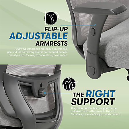 Serta SitTrue Rayne Ergonomic MeshFabric Mid Back Task