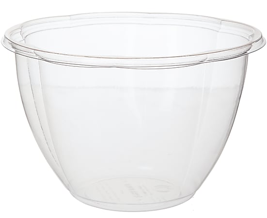Eco-Products Salad Bowls, With Lids, 48 Oz, Clear, Pack Of 150 Bowls