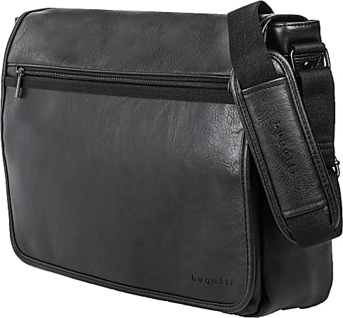 Bugatti Valentino Vegan Leather Messenger Bag With 15.6