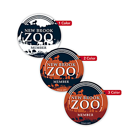 Custom Printed 1, 2 or 3 Color Window Cling Decal, 4" Diameter, Circle, Box of 250