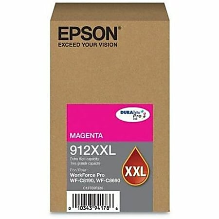 Epson DURABrite Pro 912XXL Original Extra High Yield Inkjet Ink Cartridge - Magenta Pack - 8000 Pages
