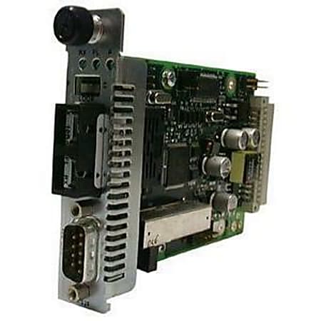 Transition Networks Point System RS232 Copper to Fiber Media Converter - 1 x DB-9 , 1 x ST Duplex