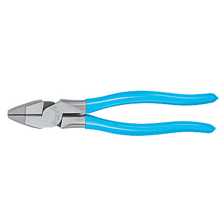 Linemens Pliers, 9 in Length, 47/64 in Cut, Plastic-Dipped Handle