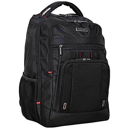 Kenneth Cole Reaction Computer Business Backpack With 15.6 Laptop Pocket Black Office Depot
