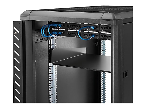 StarTech.com 2U Server Rack Cabinet Shelf - Fixed 16" Deep Cantilever Rackmount Tray for 19" Data/AV/Network Enclosure w/cage nuts, screws