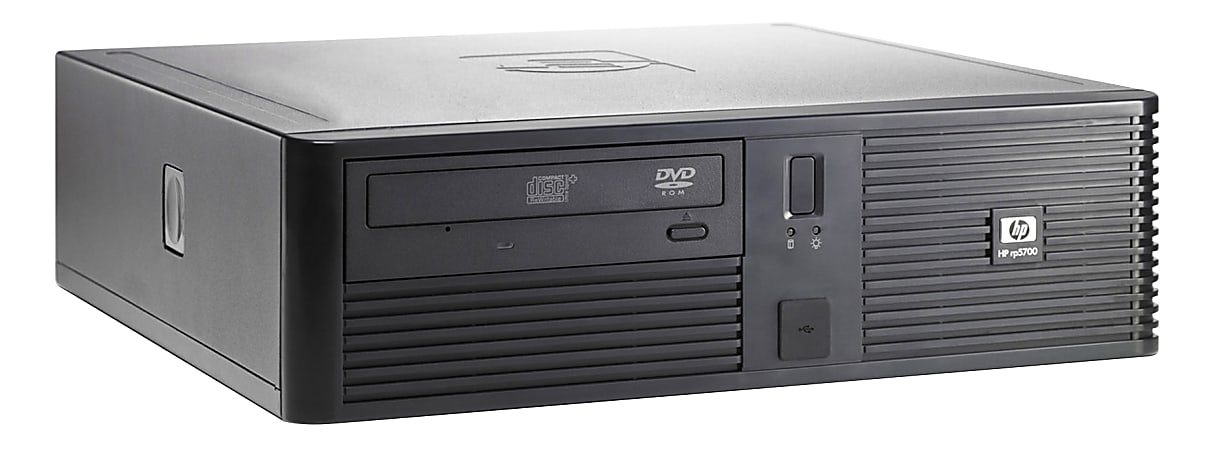 HP Compaq RP5700 Refurbished Desktop PC, Intel® Core™2 Duo, 4GB Memory, 250GB Hard Drive, Windows® 10 Home