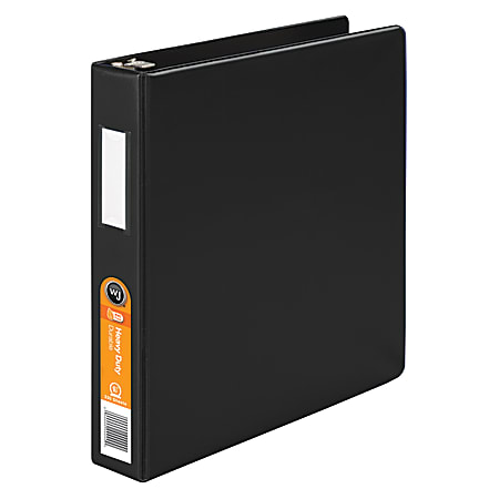 Wilson Jones® Original DublLock® 3-Ring Binder, 1 1/2" Round Rings, Black