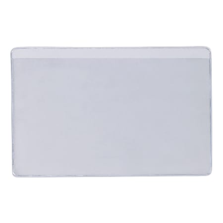 Office Depot® Brand Super-Scan Press-On Vinyl Envelopes, Long Side Open, 4