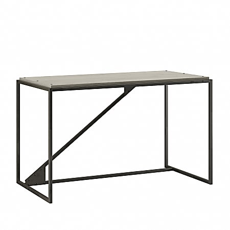 Bush Furniture Refinery 50"W Industrial Desk, Cottage White, Standard Delivery