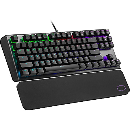 Cooler Master CK530 V2 - Keyboard - backlit - USB - US - key switch: red - gunmetal black