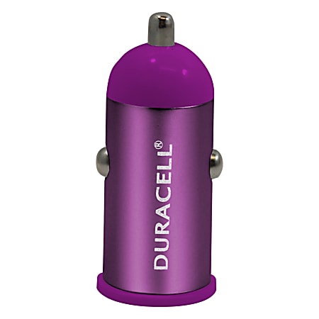 Duracell® Mini Car Charger For USB, Purple, LE2147