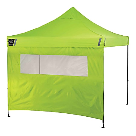 Ergodyne SHAX 6092 Heavy-Duty Pop-Up Tent Sidewall, Lime