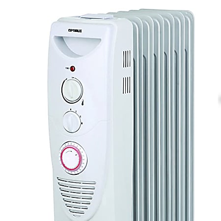 Optimus 1500 Watt Portable 7 Fins Oil Filled Radiator Heater 26 x 15 ...