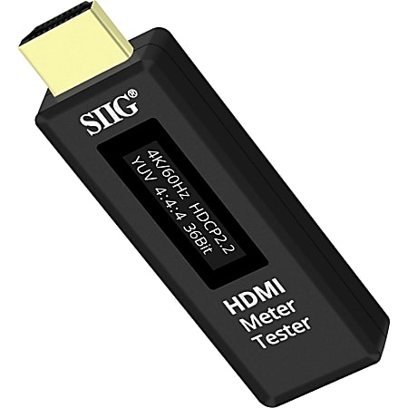 SIIG HDMI Meter Tester with Digital Indicator - Video Signal Testing - HDMI - USB