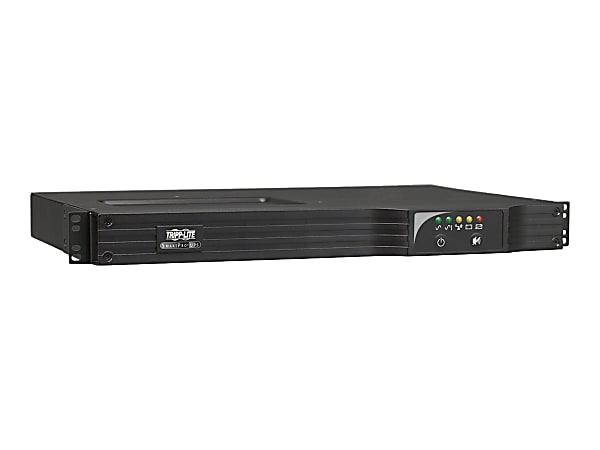 Tripp Lite UPS Smart 750VA 600W Rackmount AVR 120V Preinstalled WEBCARDLX Pure Sign Wave USB DB9 1URM - UPS (rack-mountable) - AC 120 V - 600 Watt - 750 VA - RS-232, USB - output connectors: 6 - 1U - with SNMP/Web management accessory card