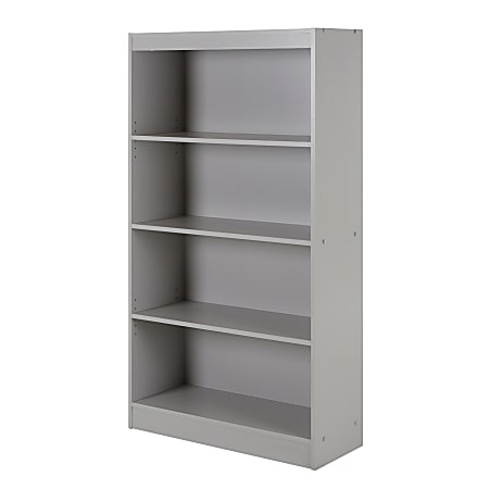 South Shore Axess 4-Shelf Bookcase, Soft Gray