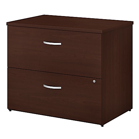 Bush Business Furniture Studio C 36"W Lateral 2-Drawer File Cabinet, Harvest Cherry, Standard Delivery