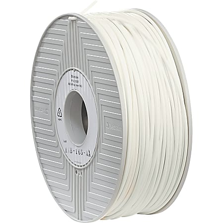 Verbatim 3D Printer ABS Filament, White, 0.11"