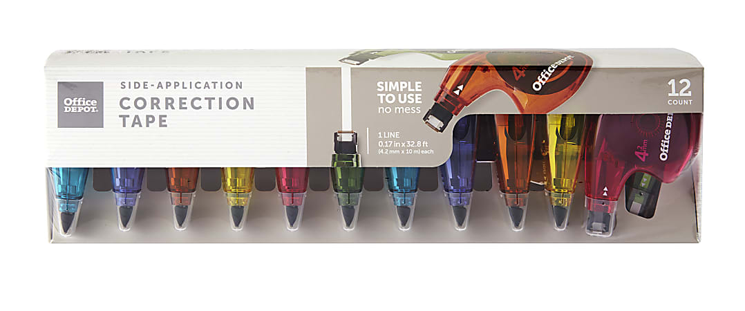 Office Depot Brand Side Application Correction Tape 1 Line x 392